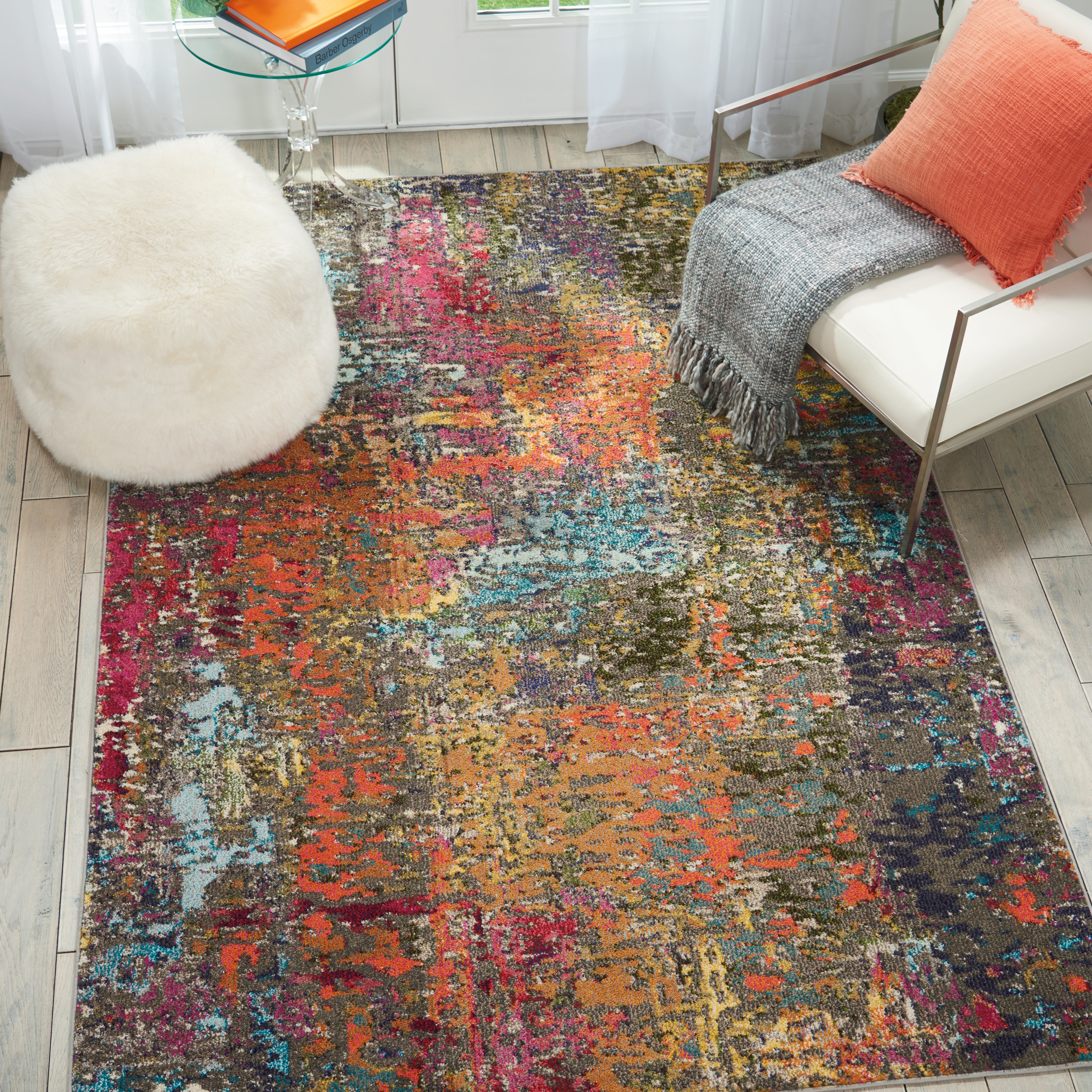 Nourison Celestial CES14 Sunset Orange Rug